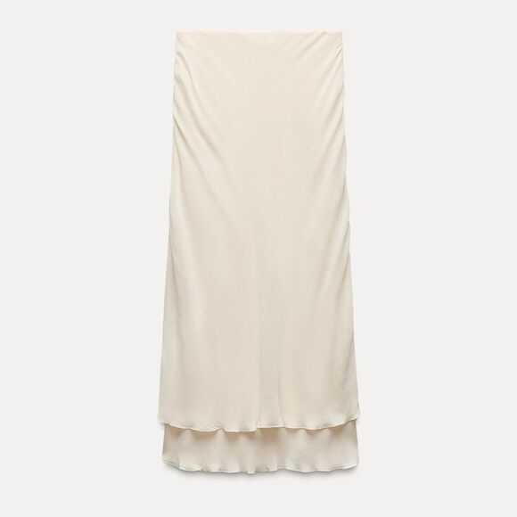 Zara double layer midi skirt ZW collection - Picture 6 of 7